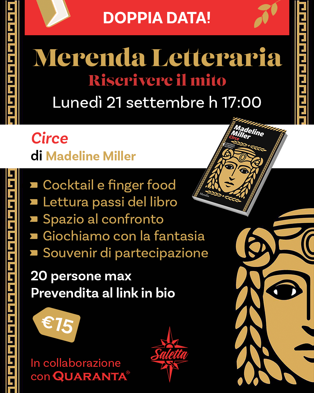 Merenda di Settembre (Doppia data) - Saletta Quaranta